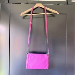 Ralph Lauren pink faux leather crossbody purse